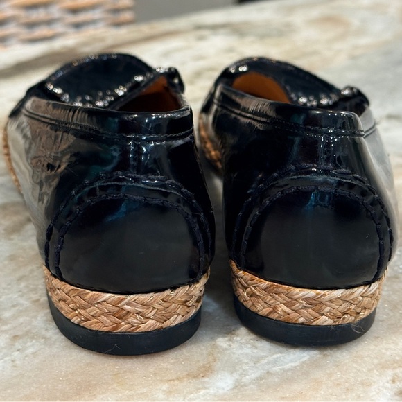 Women’s STUART WEITZMAN black patent leather loafers. Size 6 - Picture 4 of 6